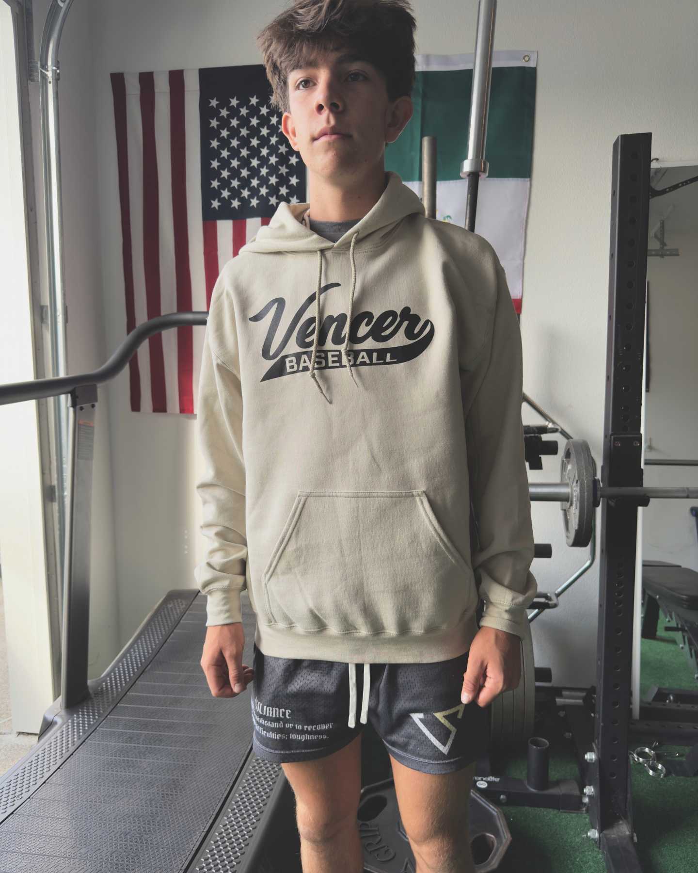 Classic "Vencer Baseball" Logo Hoodie