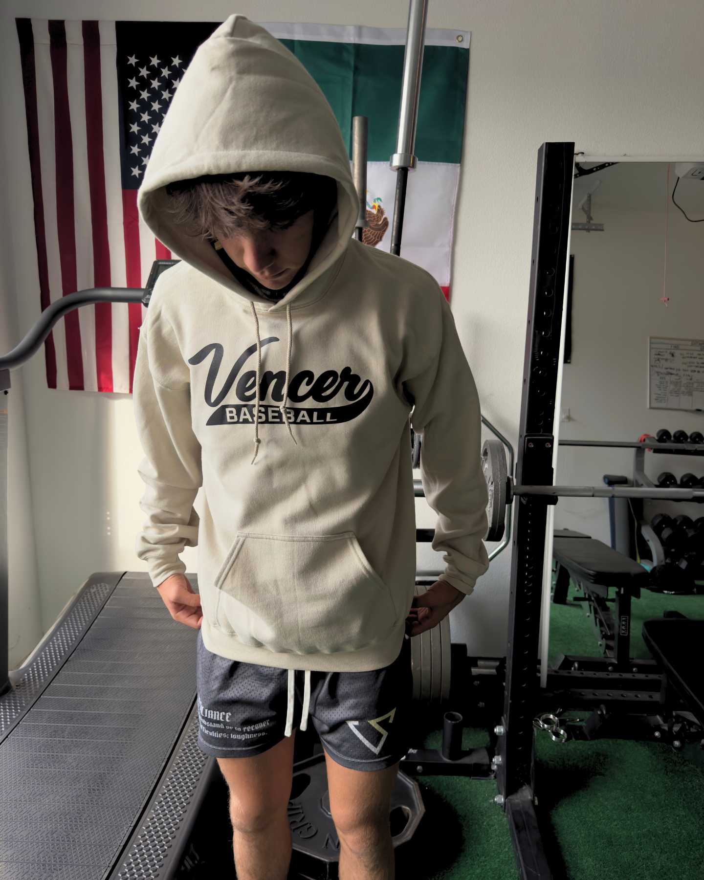 Classic "Vencer Baseball" Logo Hoodie