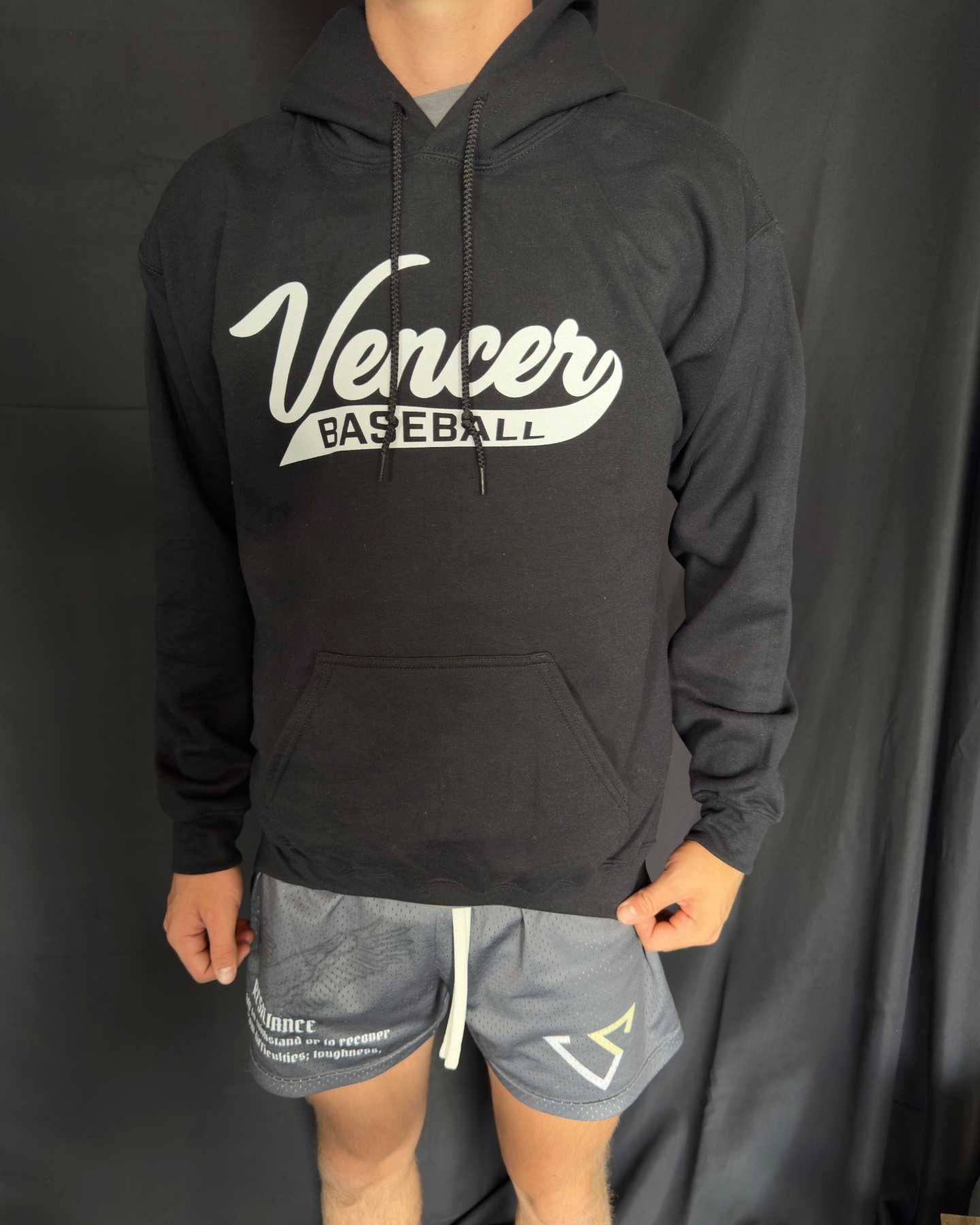 Classic "Vencer Baseball" Logo Hoodie