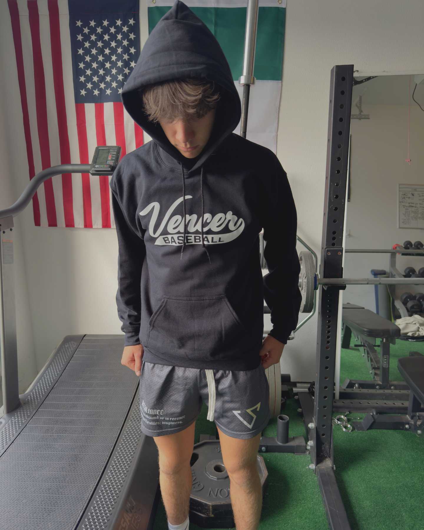 Classic "Vencer Baseball" Logo Hoodie